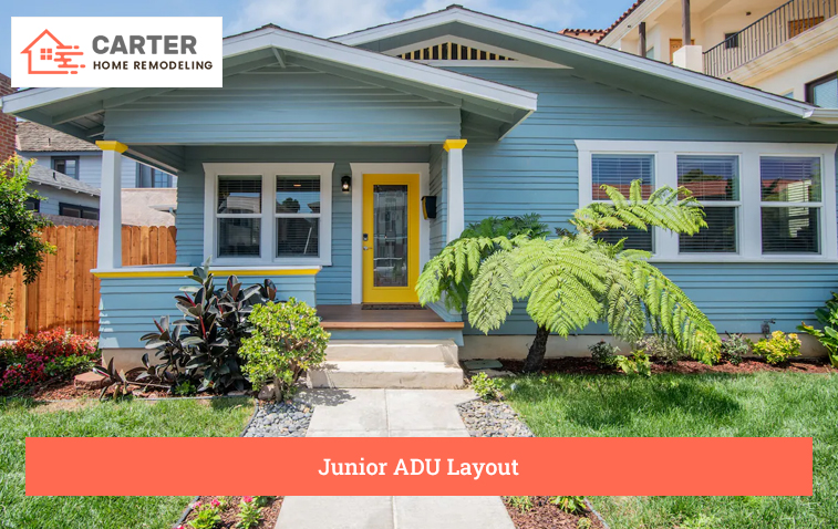 Modern Junior ADU exterior with contemporary design and landscaping