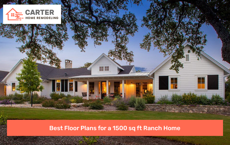 Front facade of a ranch-style home emphasizing the spacious and inviting exterior